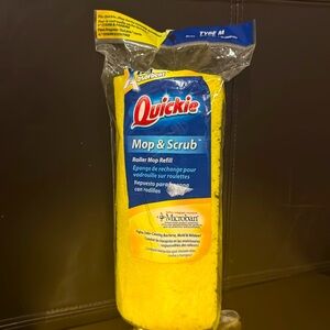 New Quickie Roller Mop Refill with Microban, Mop and Scrub Cleaning- Type M